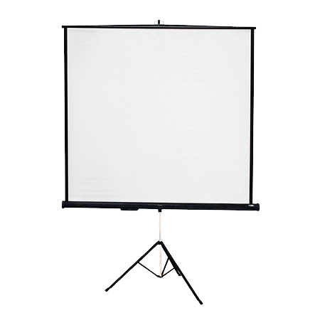Telón con trípode para proyección